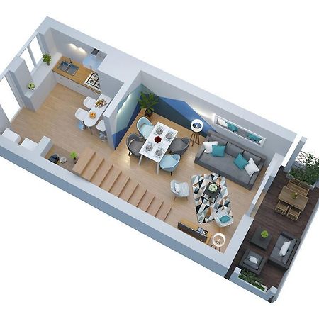 Free Parking - Self Checkin - Wifi - Panoramique Terrasse - Duplex Saint Jean - Superbordeaux Apartment Екстериор снимка