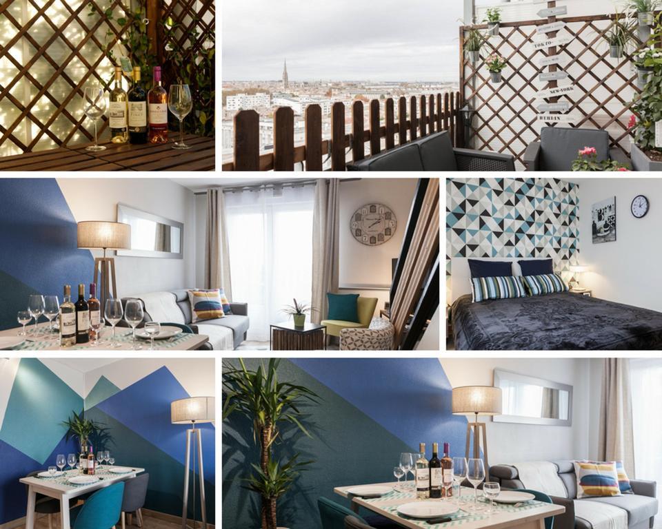 Free Parking - Self Checkin - Wifi - Panoramique Terrasse - Duplex Saint Jean - Superbordeaux Apartment Екстериор снимка